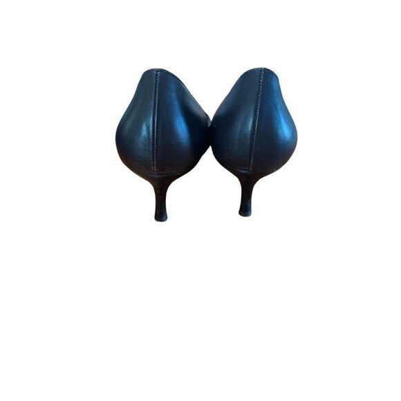 Salvatore Ferragamo Brown Leather Square Toe Pumps Heels Horse Bit Size 8.5 C US - Picture 8 of 12